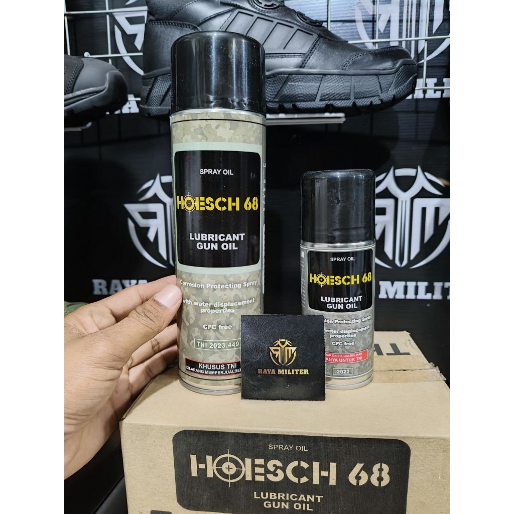 minyak senapan / GUN OIL / spray gun / HOESCH 68 / LUBRICANT / OIL GUN