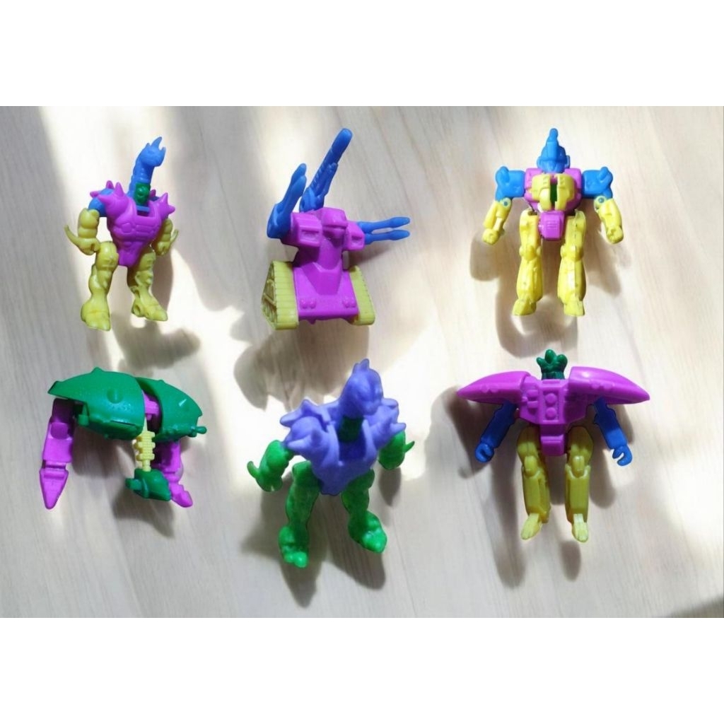 Mainan Jadul Action Figure Karakter Lotte Robot PHOBOS SANTRON BUG SABER HECTOR edisi figure mainan 