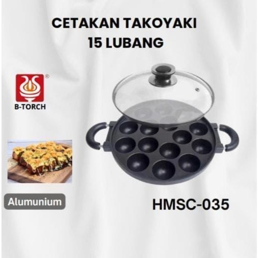 Cetakan Kue Takoyaki 15 Lubang - Anti Lengket, Mudah Dibersihkan, 15 Lubang|Cetakan Takoyaki 15 luba
