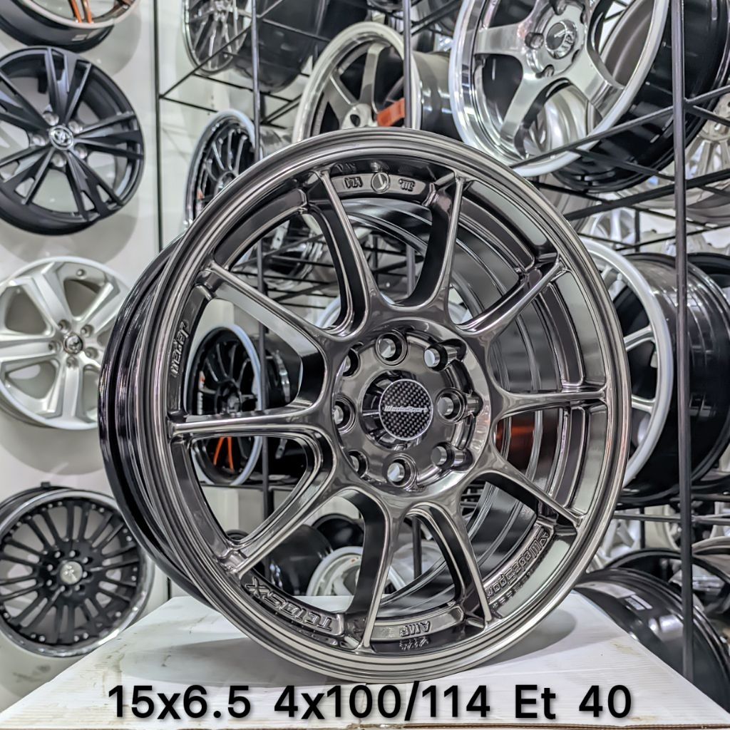 Velg Wedssport Tc105x R15 pcd 4x100/114.3 Lebar 6.5 Et 40