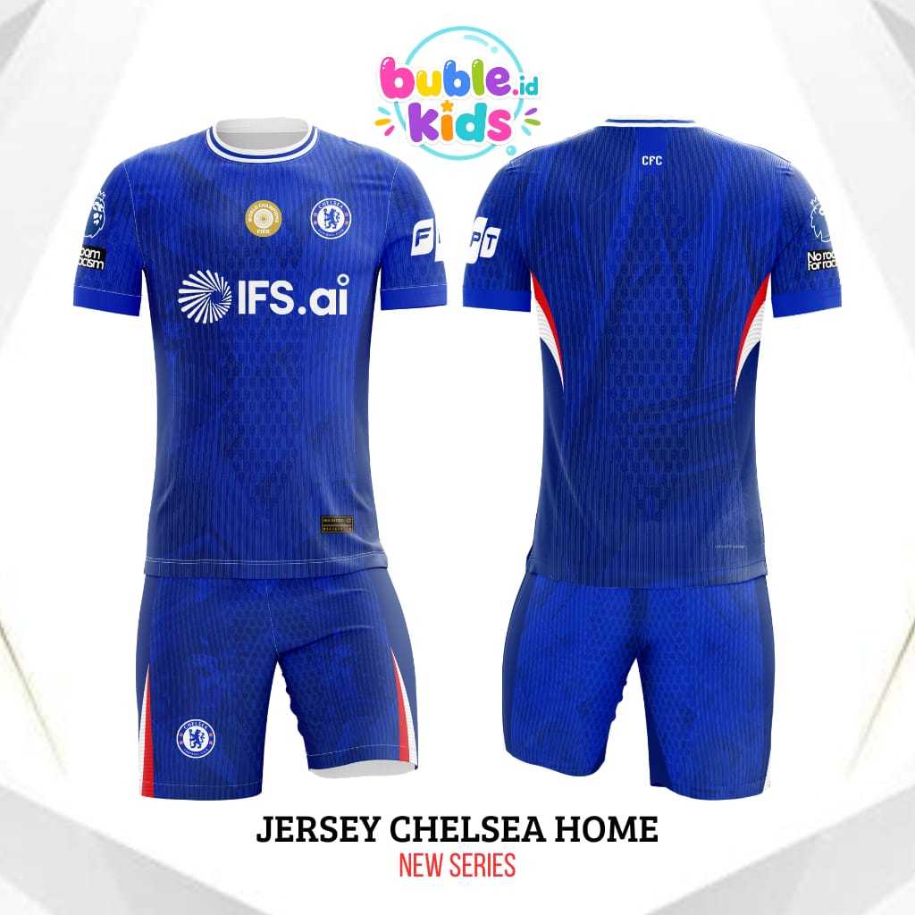 SETELAN BAJU BOLA ANAK CHELSEA | JERSEY BOLA ANAK | JERSEY CHELSEA / ERSEY BAJU BOLA CHELSI KIDS ANA