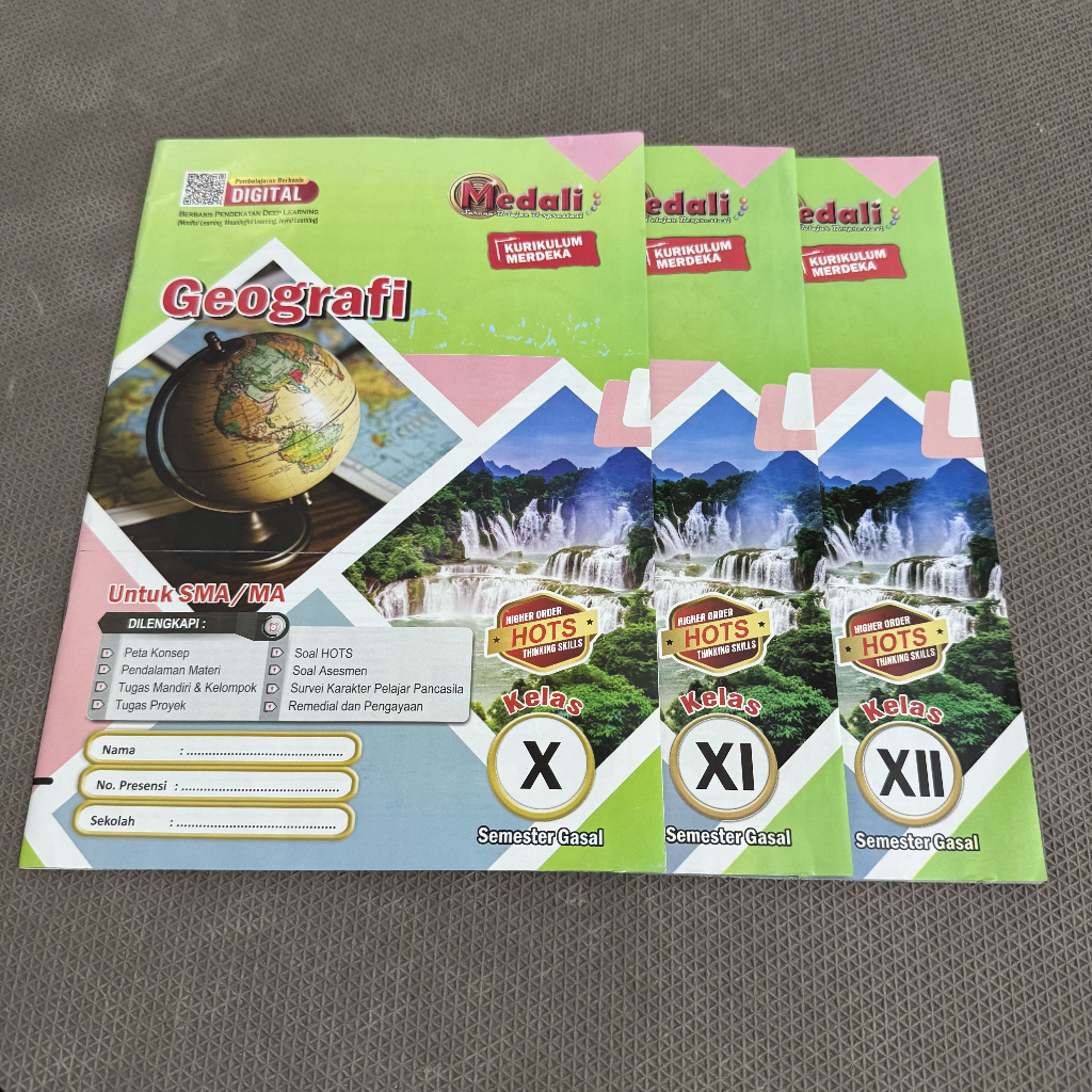 Buku LKS Geografi Kelas 10 -12 SMA/MA/SMK Semester 1 Kurikulum Merdeka