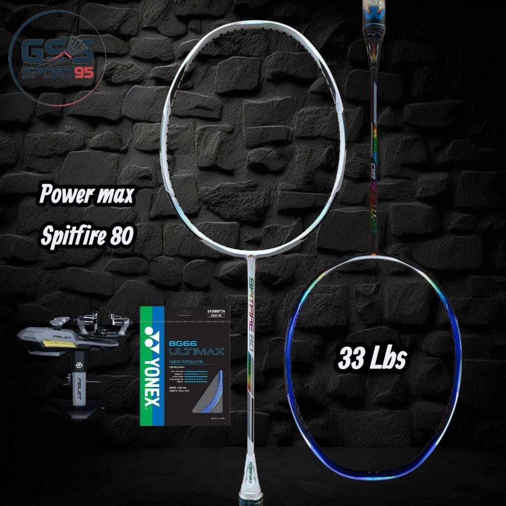 RAKET BADMINTON POWER MAX SPITFIRE 80
