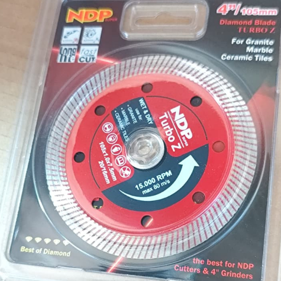 Mata Potong Keramik Granit Marbel 4" NDP Super Turbo Z - Wet & Dry