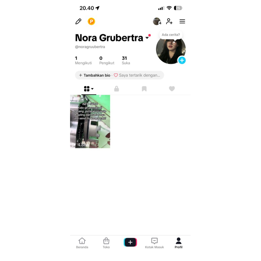 Akun Tiktok Fresh Indo email akses akun Tiktok Indo akun tiktok komen like live