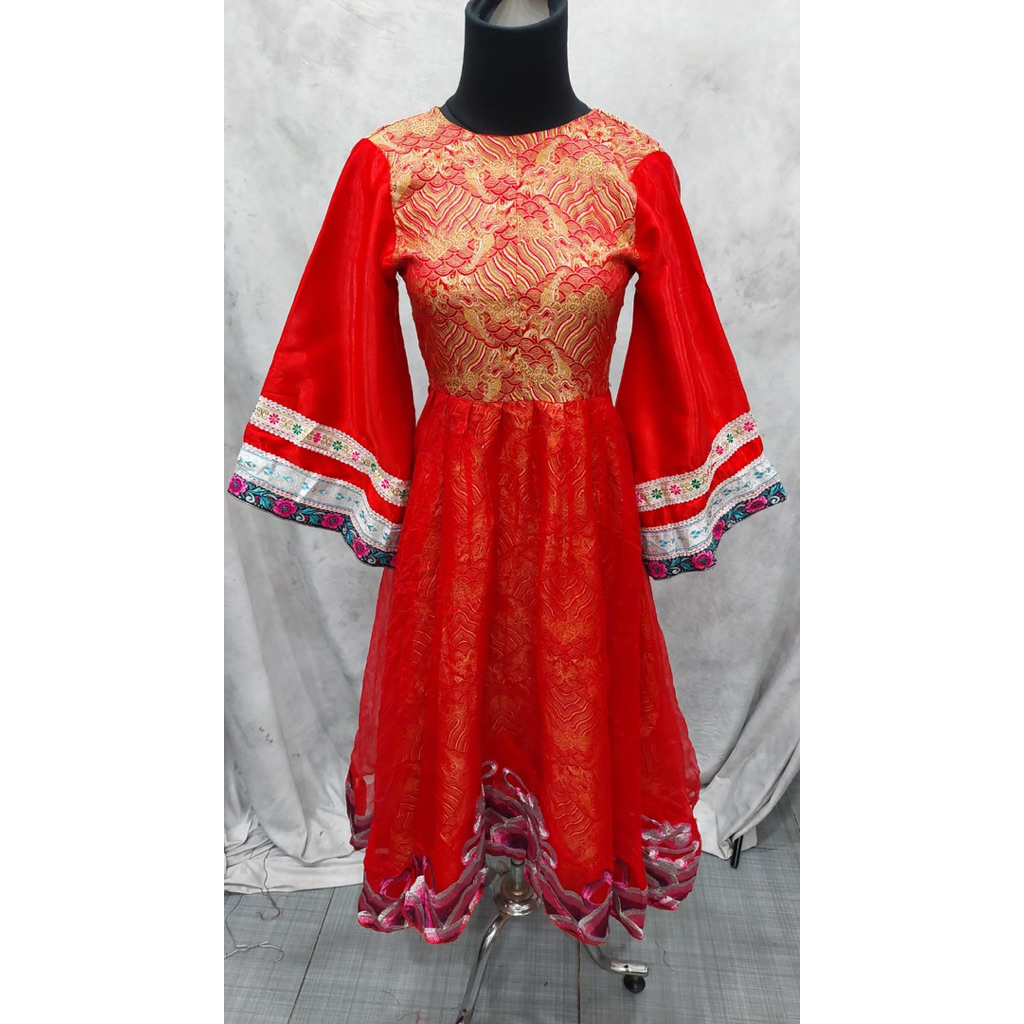 Baju tradisional mongolian kostum adat mongolia untuk anak remaja