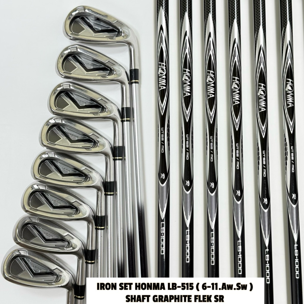 Iron Set Golf Man Honma LB-515 Shaft Graphite Flek Reguler Bekas Original - Stick Golf Iron Set