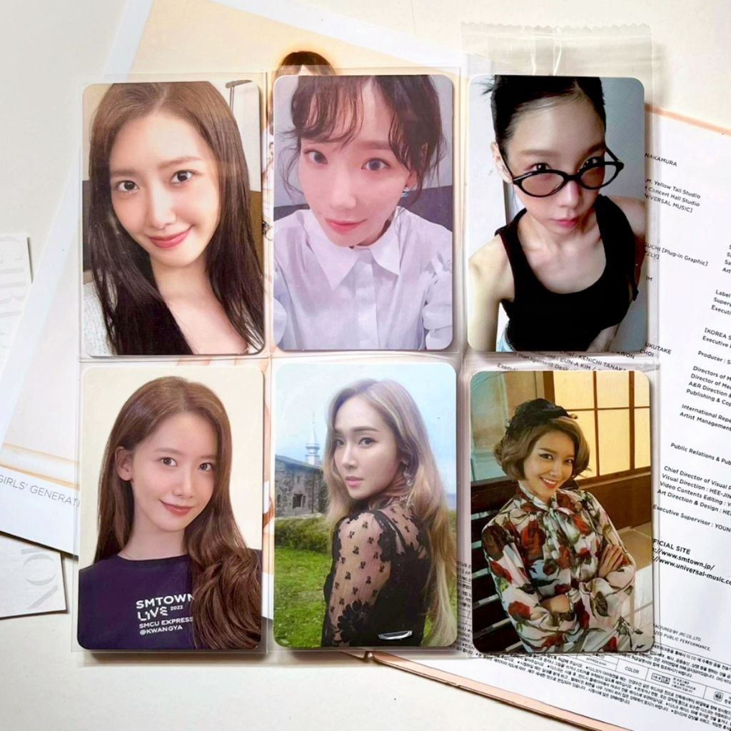 [repriced] photocard taeyeon jessica sooyoung yoona snsd girls' generation lucky card ar ticket my v