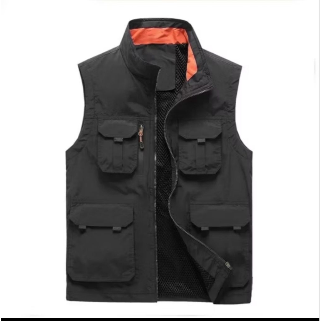 ROMPI BORDIR | Jaket Rompi Pria Lapangan