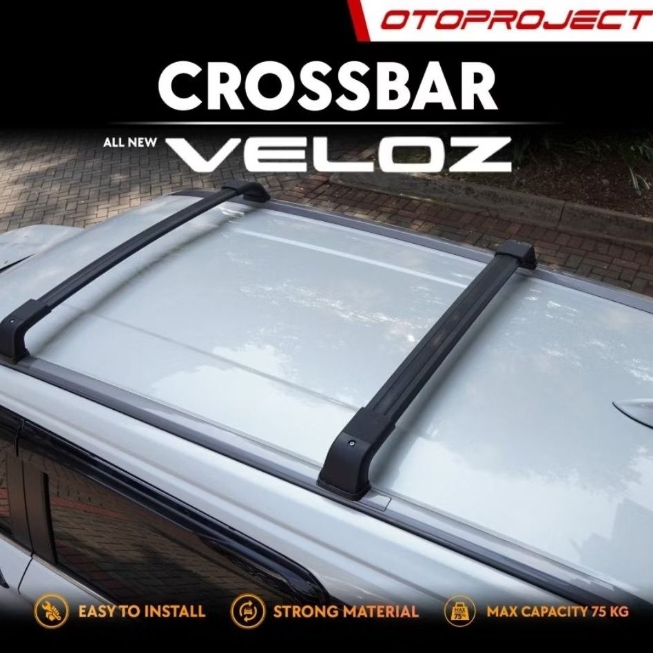 Otoproject Crossbar Khusus All New Veloz – Roof Rack Stylish & Tangguh Kapasitas 75 KG