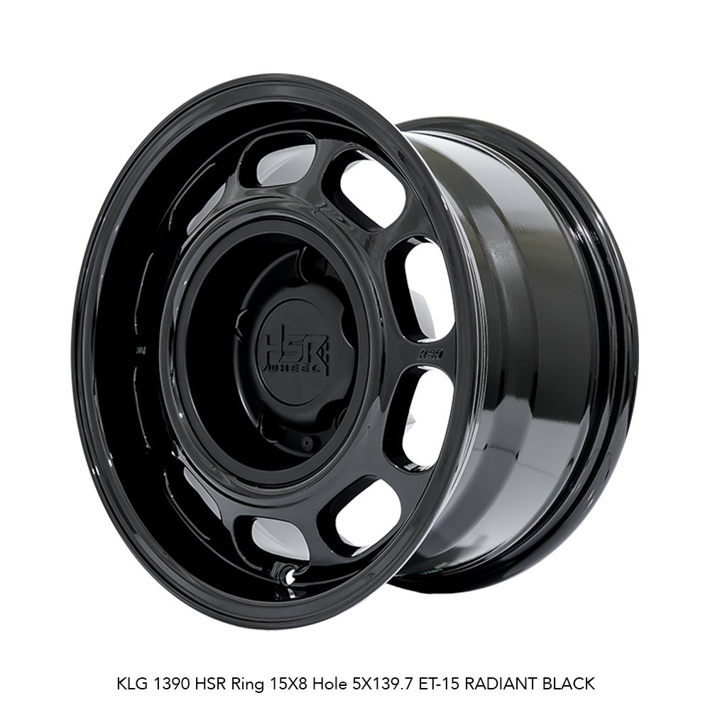 VELG MOBIL R15 HSR KLG 1390 HSR R15X8 H5X139,7 ET-15 RADIANT BLACK 4 PCS VELG