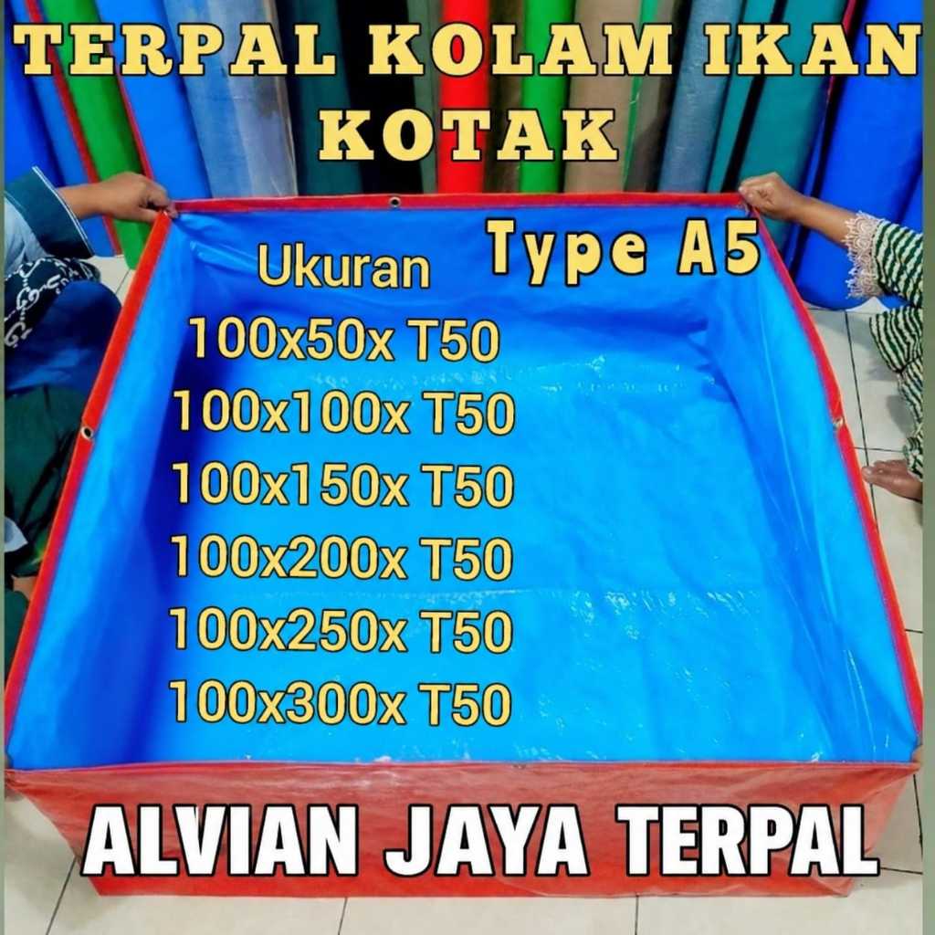 TERPAL KOLAM MINI TYPE A5 BERBAGAI UKURAN DENGAN TINGGI 50cm
