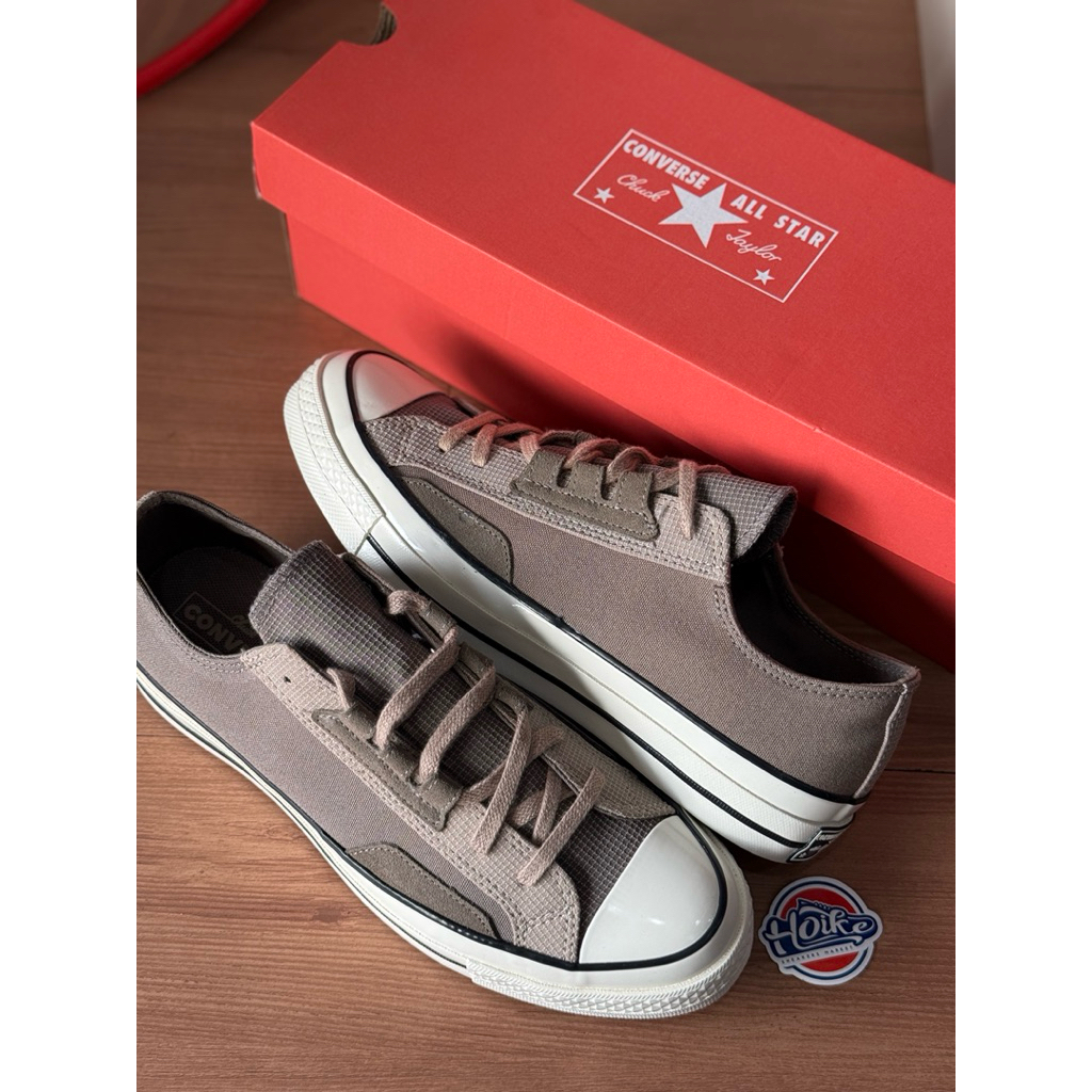 (Original Resmi) Converse CT 70s Ox Classic Taupe Vintage Cargo