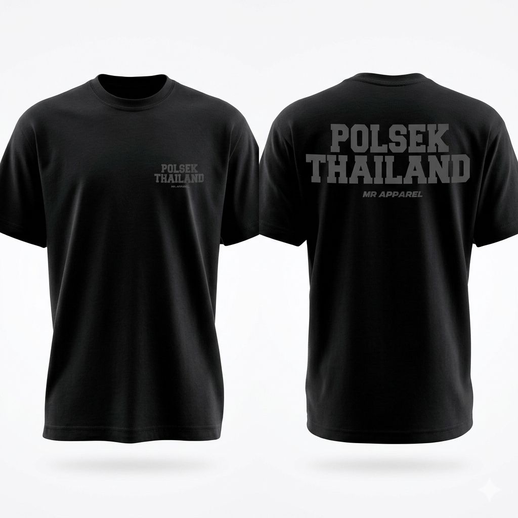 Kaos distro pria wanita Polsek Thailand