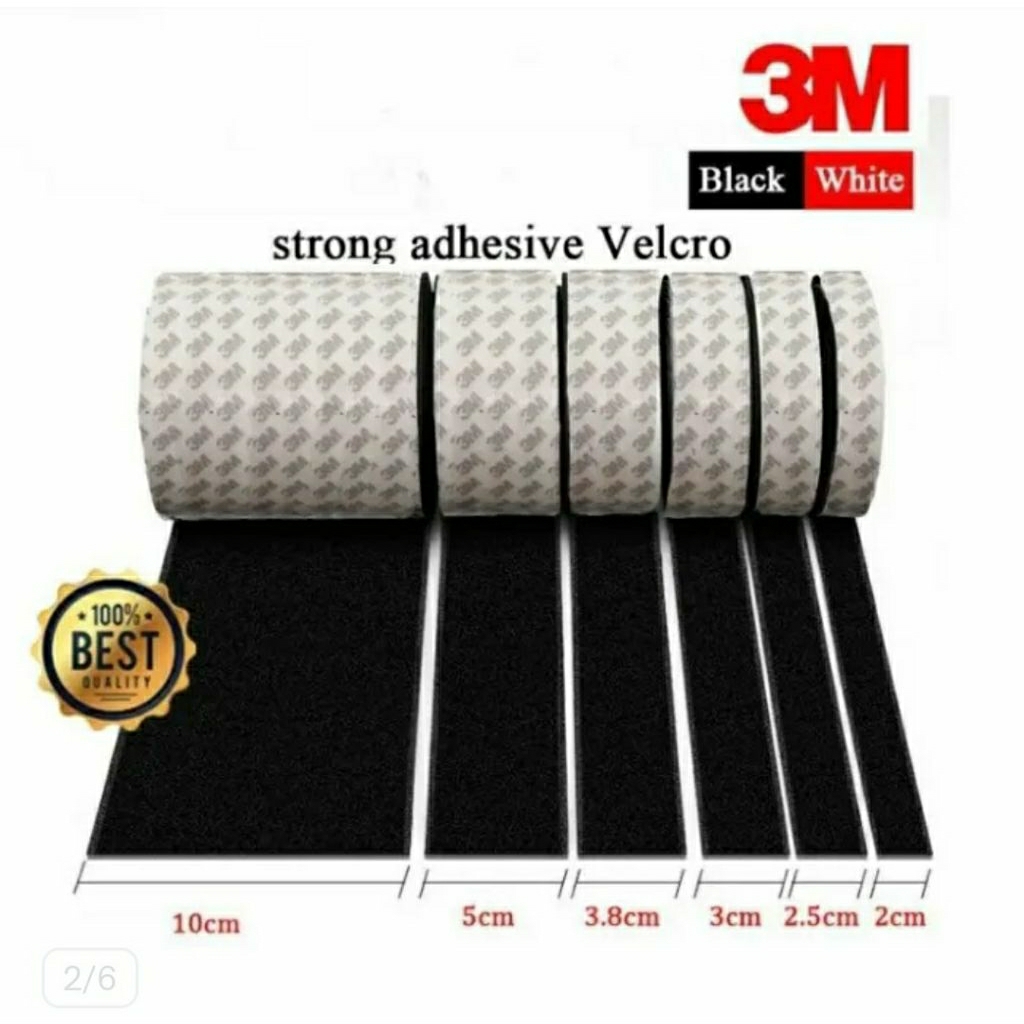 Velcro Perekat Velkro Tape Lakban Double Tape Hook And Loop Adhesive Perekat Velcro 3M Serbaguna