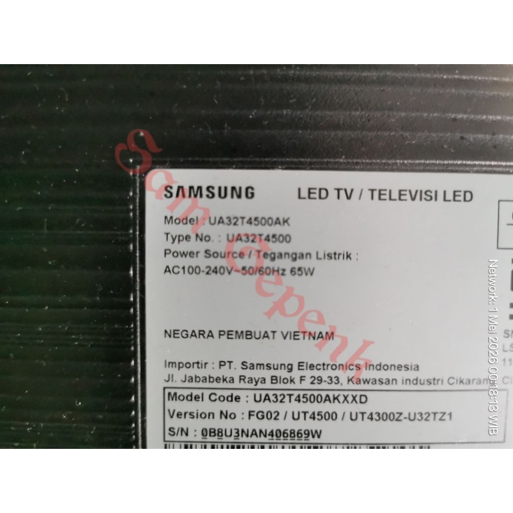 MB MAINBOARD SMART TV  SAMSUNG UA32T4500AK / 32T4500 /32T4500AK