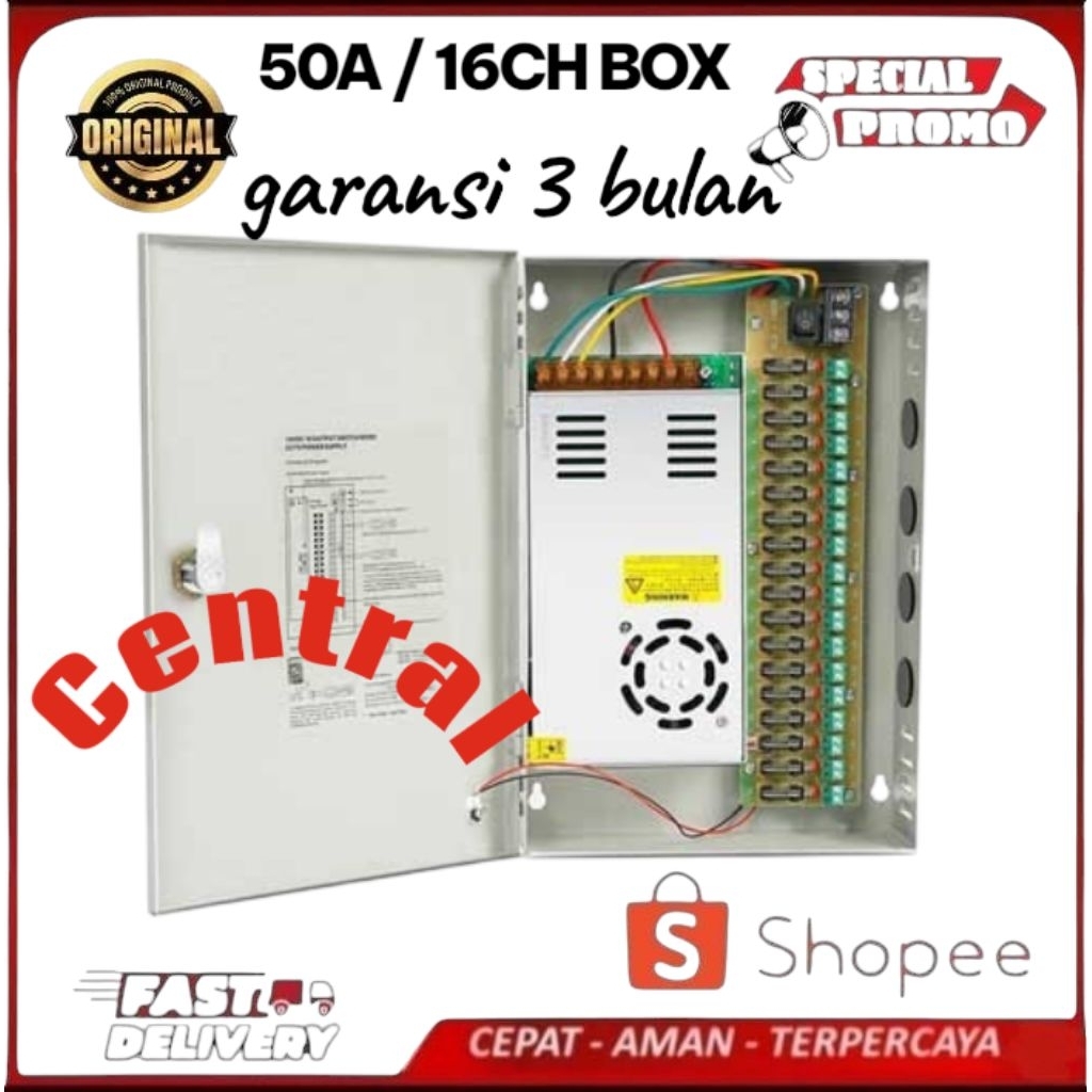 Power Supply / PSU / Panel Box / Adaptor Switching /18 Port Adaptor DC 12V 5OA
