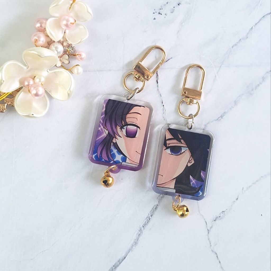 Keychain Epoxy Krincing Akrilik | Keychain Epoxy Bell Akrilik Giyushino