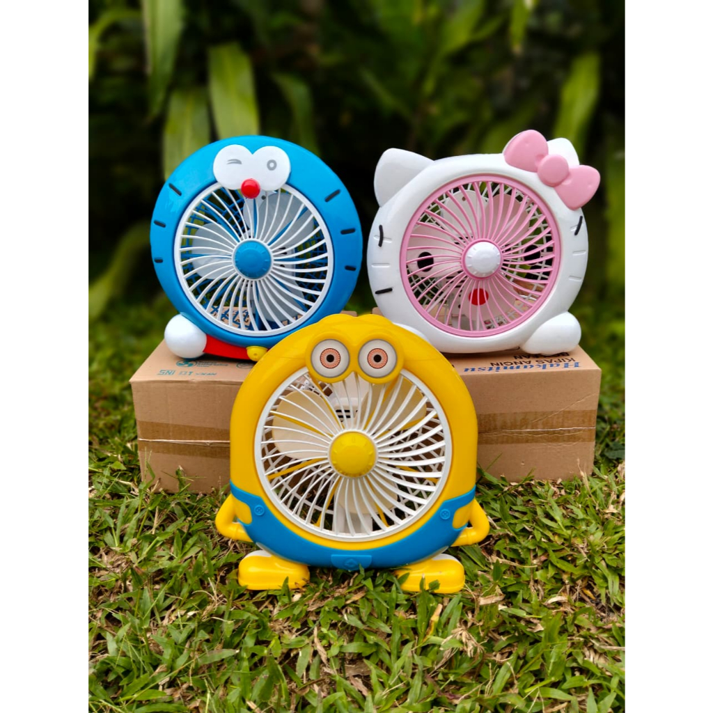 Kipas Angin Meja Karakter Hakamitsu 10inch Kipas Angin Karakter Meja Listrik Kipas Mini