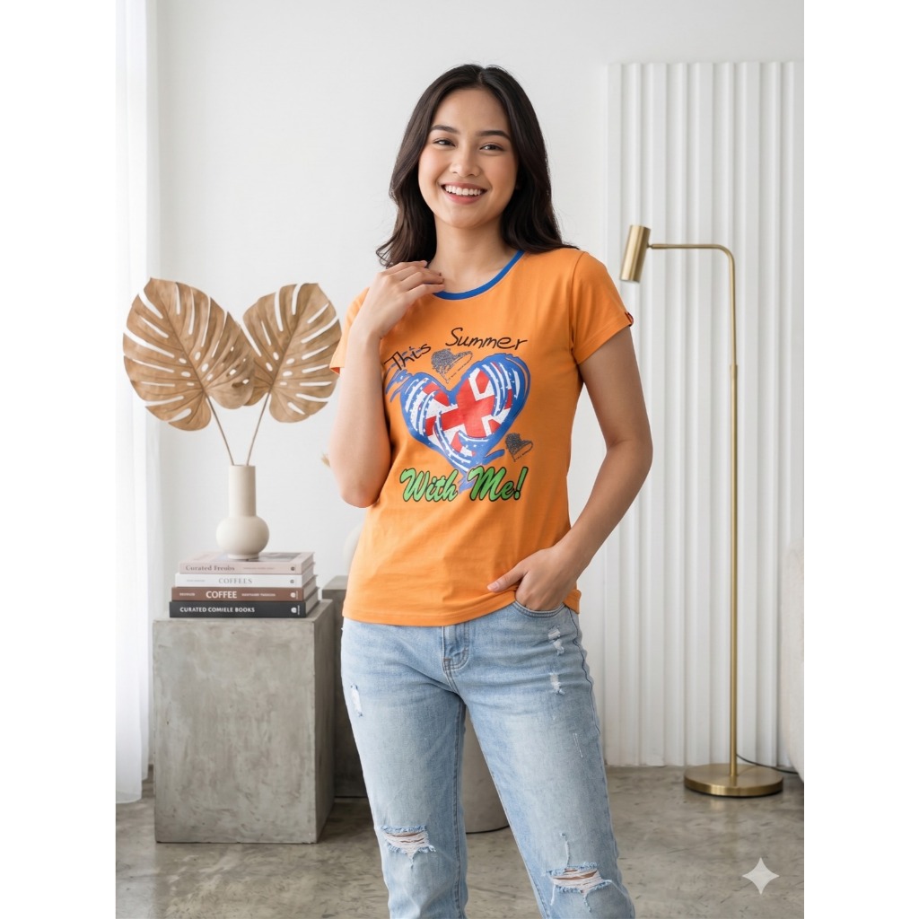 OBRAL Kaos Oblong Lengan Pendek Wanita