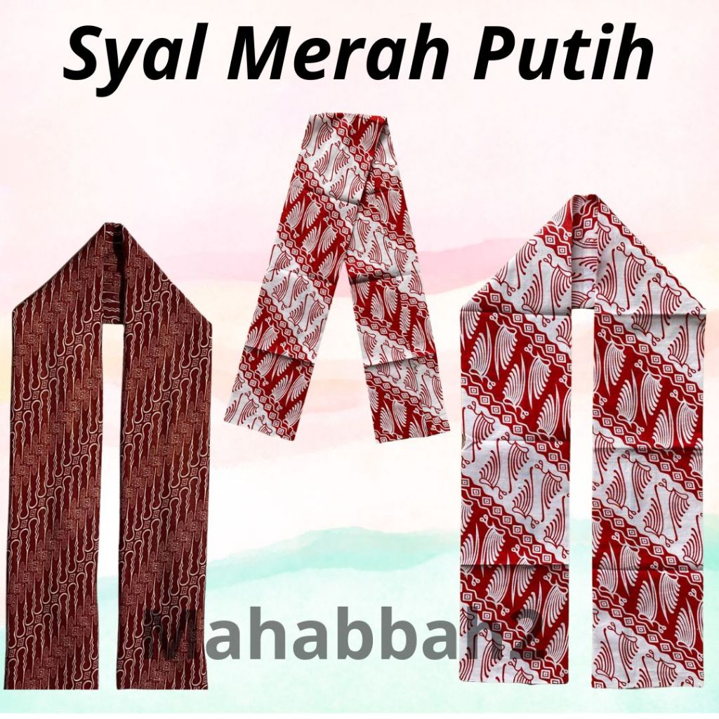 Scarf Syal Selendang Merah Putih Indonesia