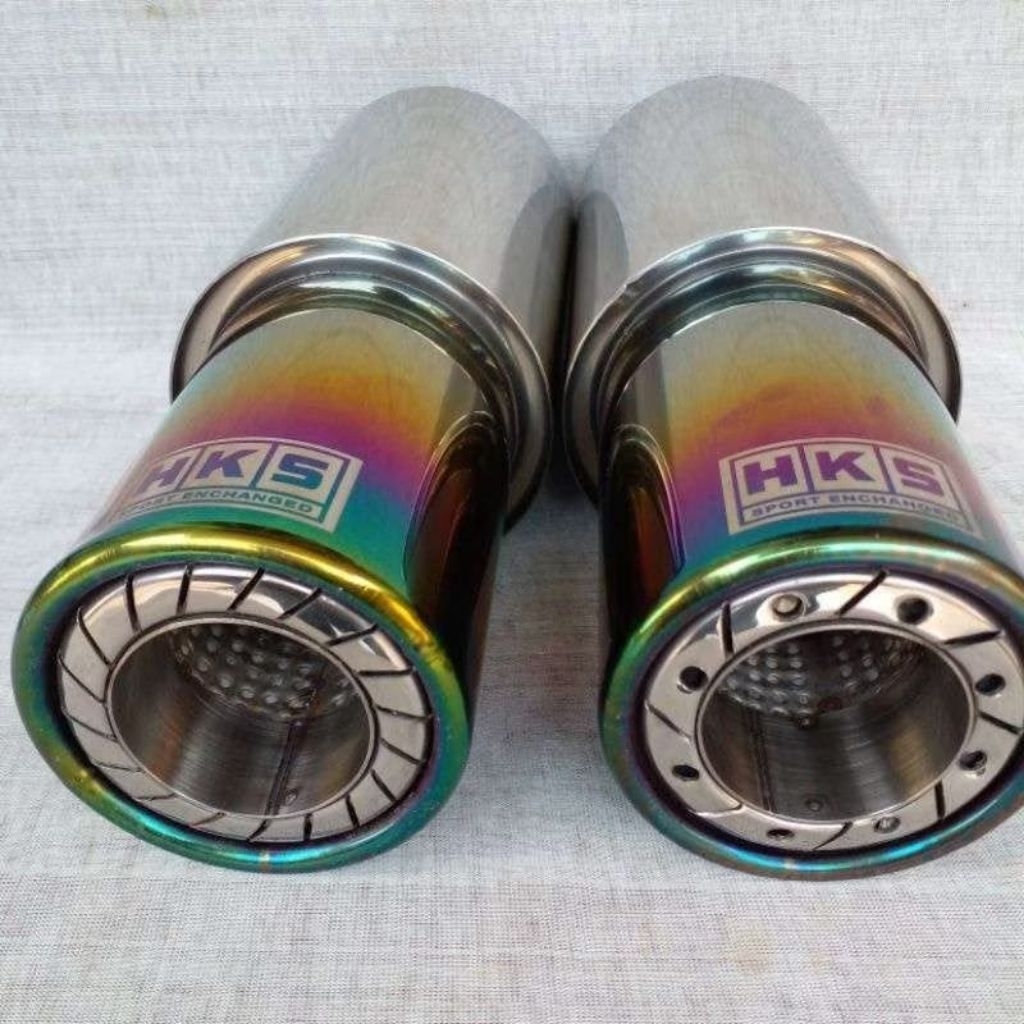 KNALPOT MOBIL HKS GRONEL PELANGI SUARA BASS BULAT ADEM