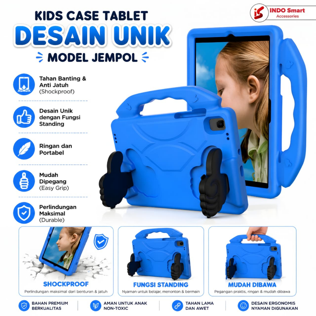 Case Advan Tab Belajar Elite 8 | Tab Belajar 8 | Tab Gallilea | Tab 8 inch Case Tablet Anak Thumb Si
