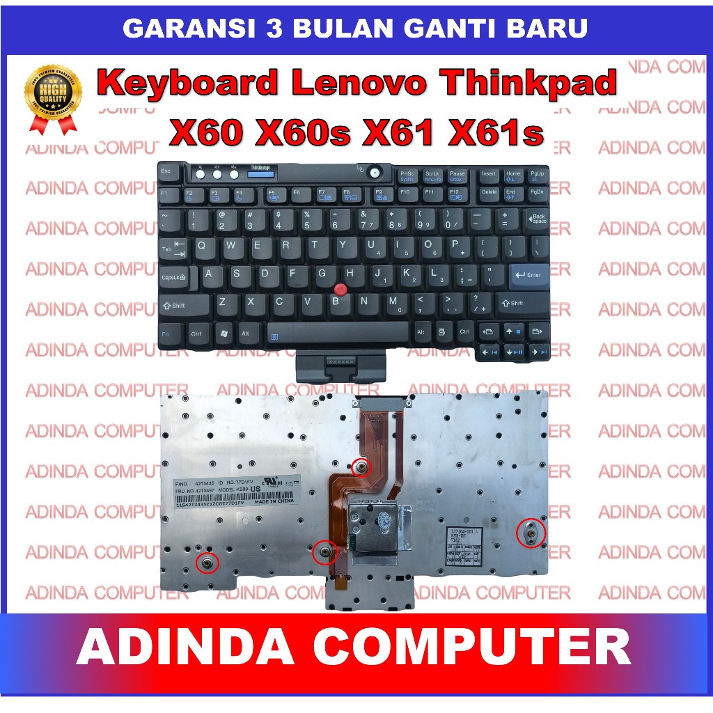 Keyboard Lenovo Thinkpad X60 X60s X61 X61s X60t X61t