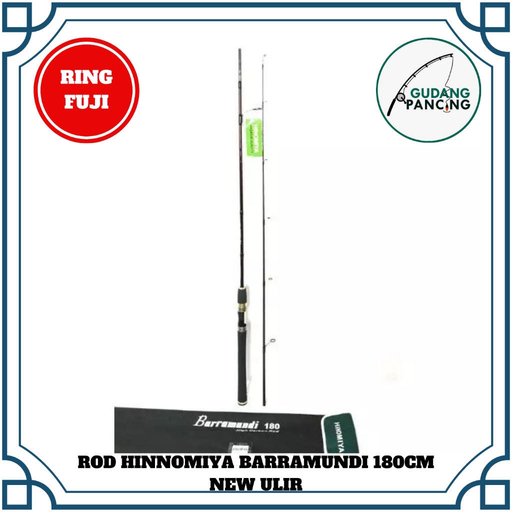 Rod Joran Pancing Hinomiya Barramundi 180 - New Carbon Ulir