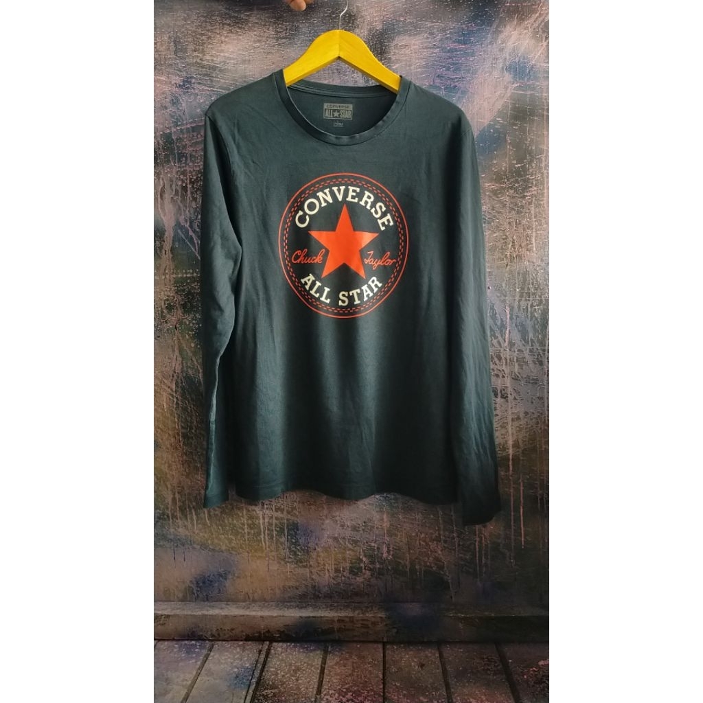 t-shirt kaos longsleve Converse bekas