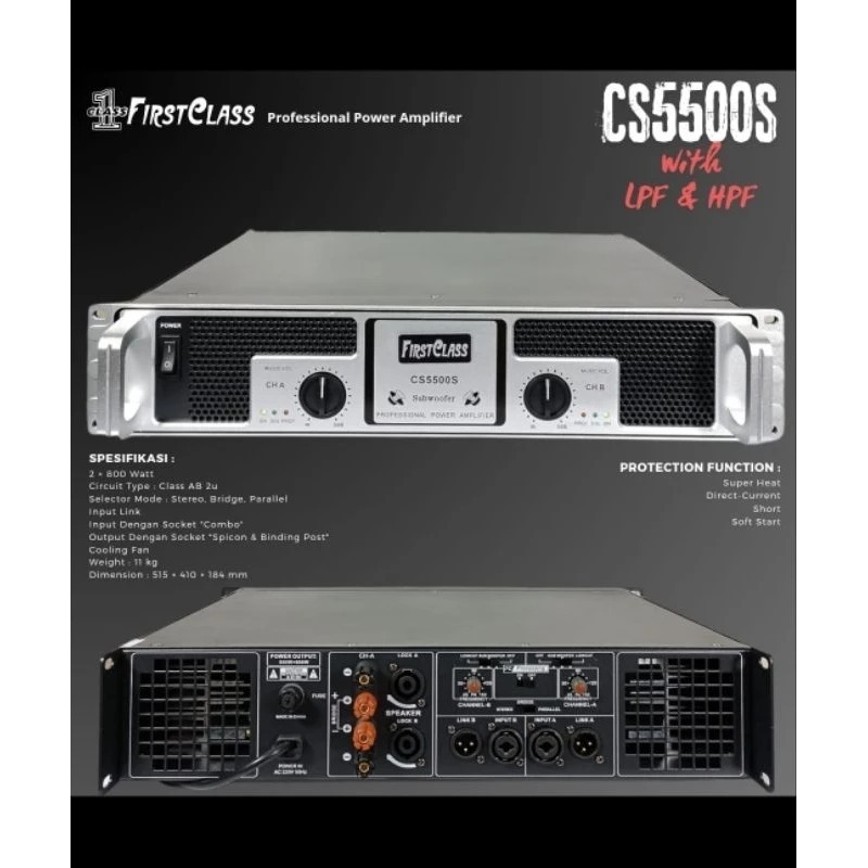 MS-Power Amplifier Firstclass CS5500S Original