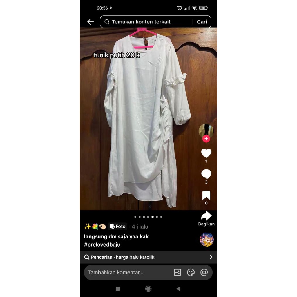 tunik warna putih