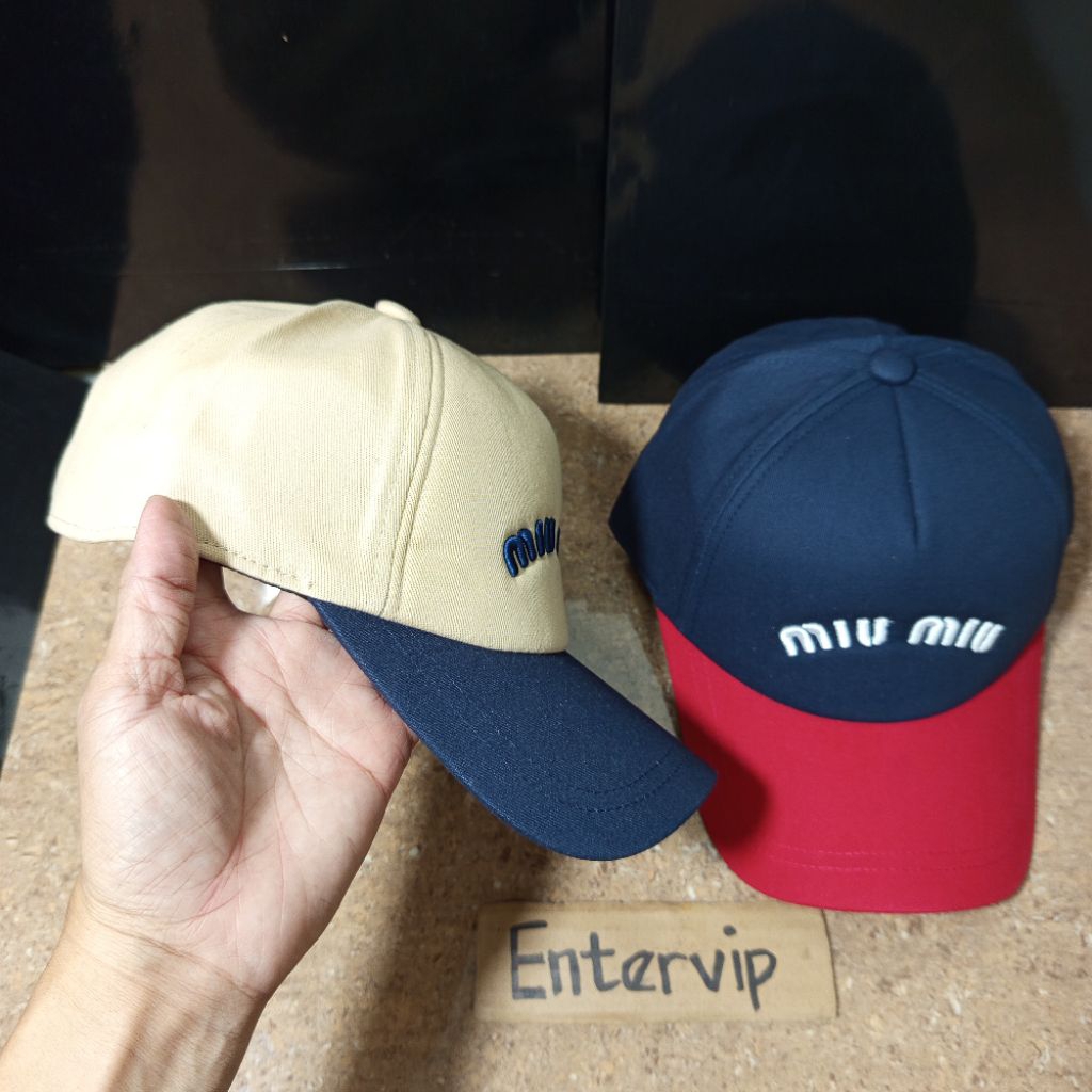 miu2 topi bisbol unisex import branded caps baseball new edition