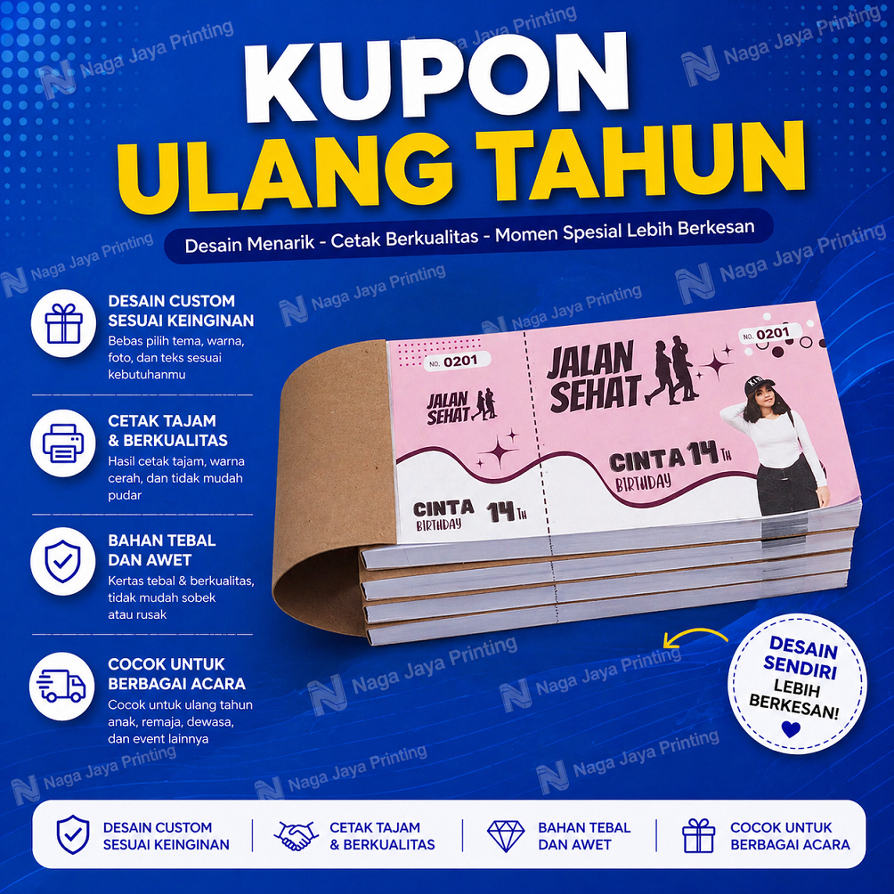KUPON DOORPRIZE ULANGTAHUN / KUPON ULANGTAHUN / DOORPRIZE BIRTHDAY