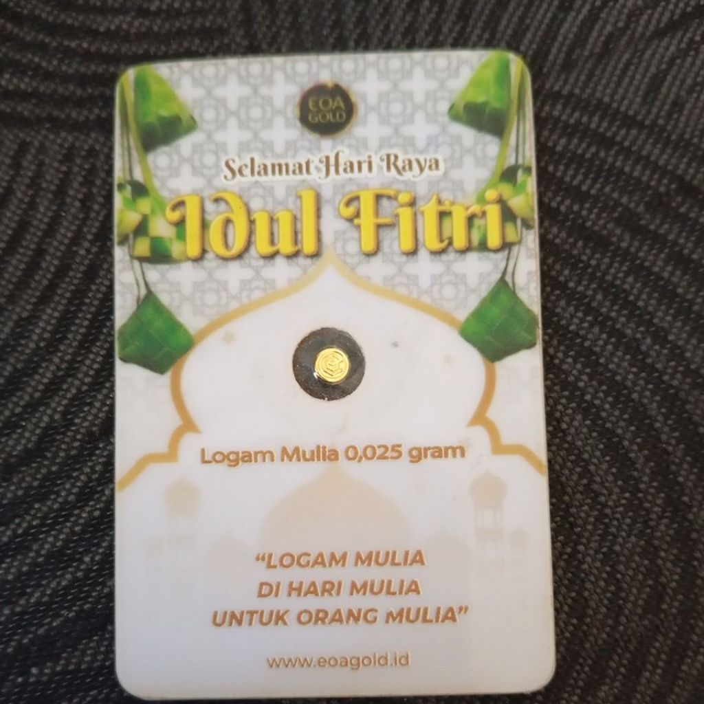 Logam Mulia 0,025 gram by EOA Gold