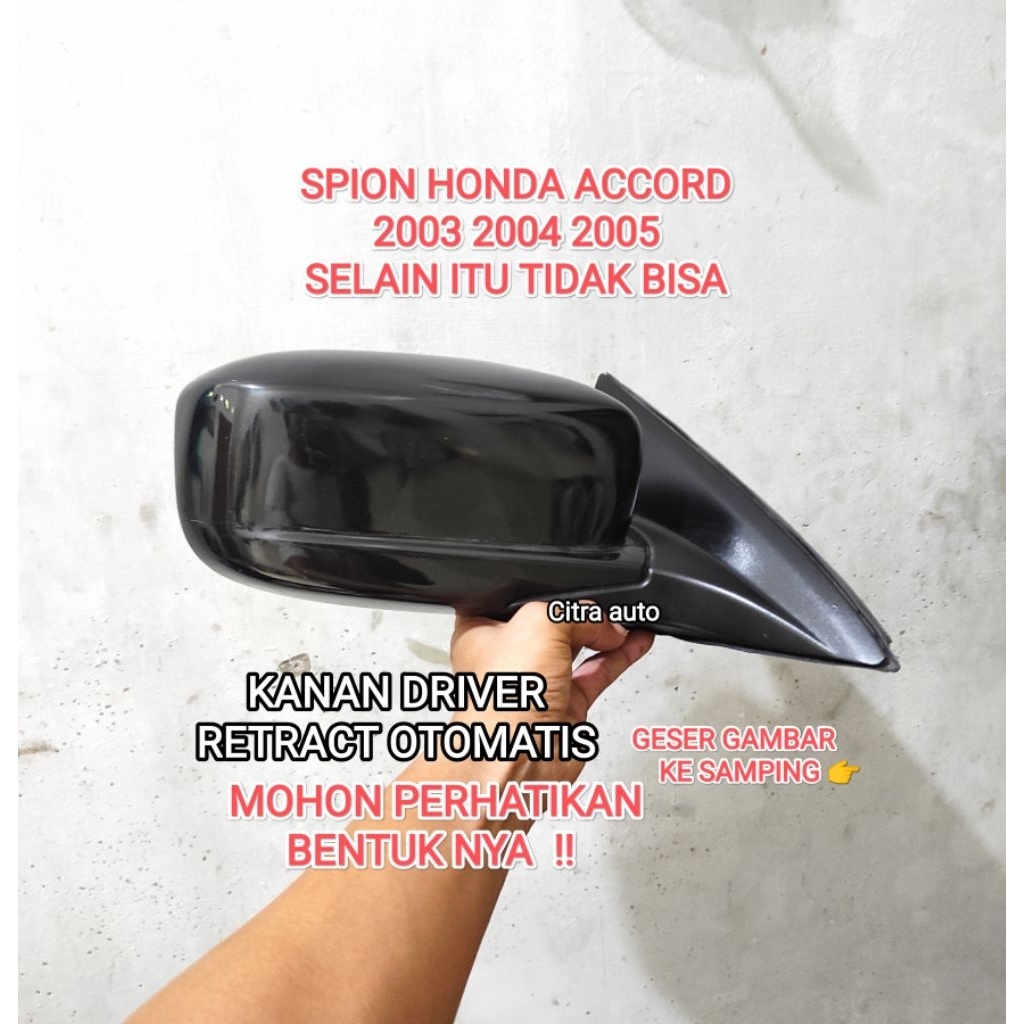 Spion Ori Honda Accord 2004 2005 Retract Otomatis Kanan