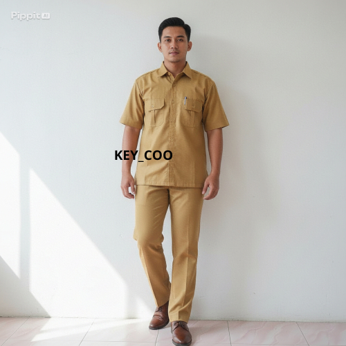 Seragam PNS Pemda Pria Wanita Baju Pdh Pegawai Negeri Baju Guru Pns Pemda Khaki Muda