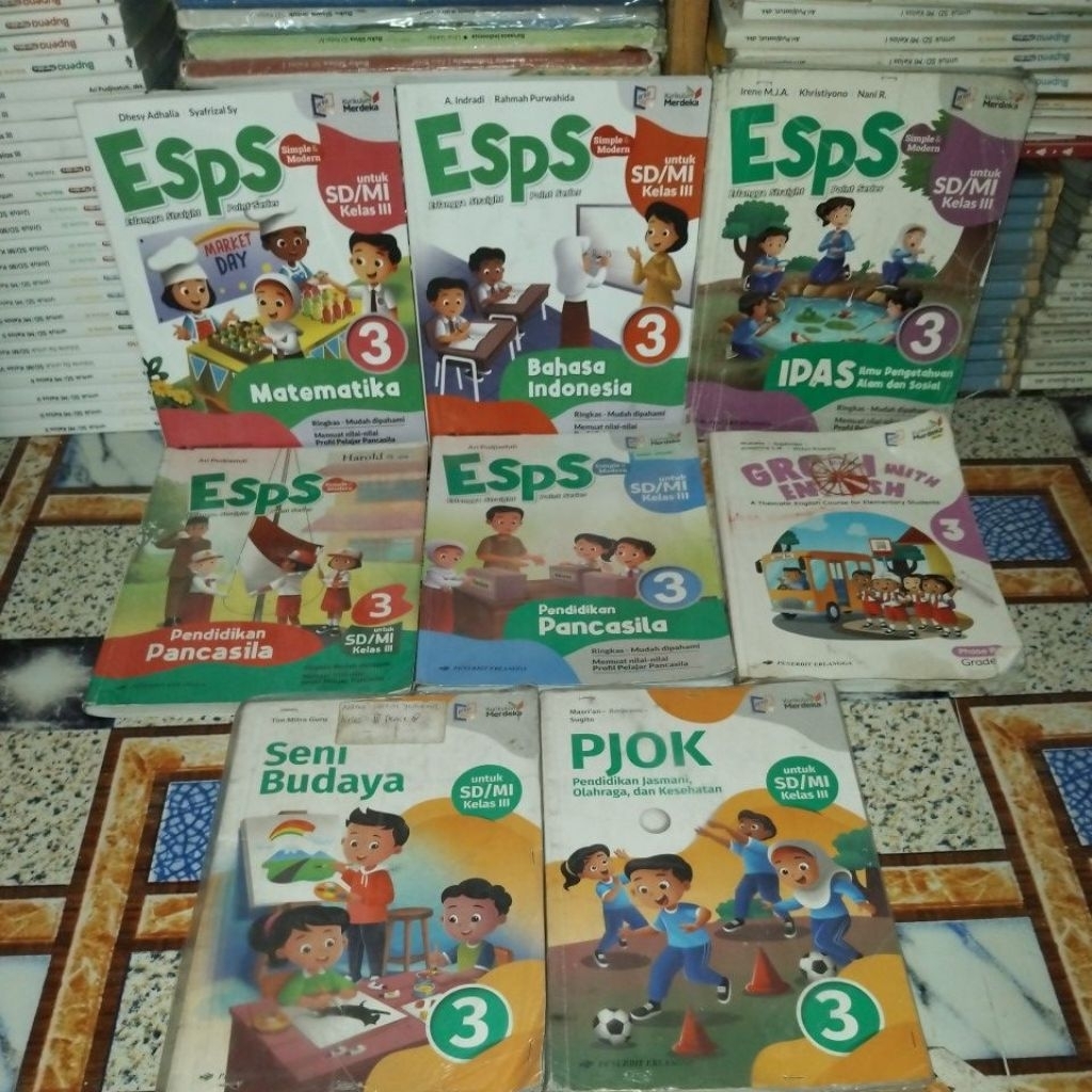 BUKU PAKET SD KELAS 3 ORI BEKAS