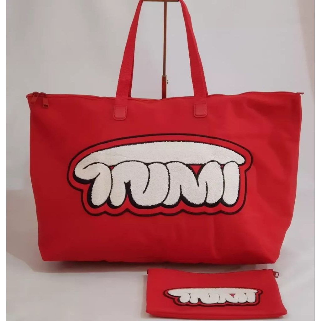 Tumi Voyageur Just In Case Tote bag, merah bordir