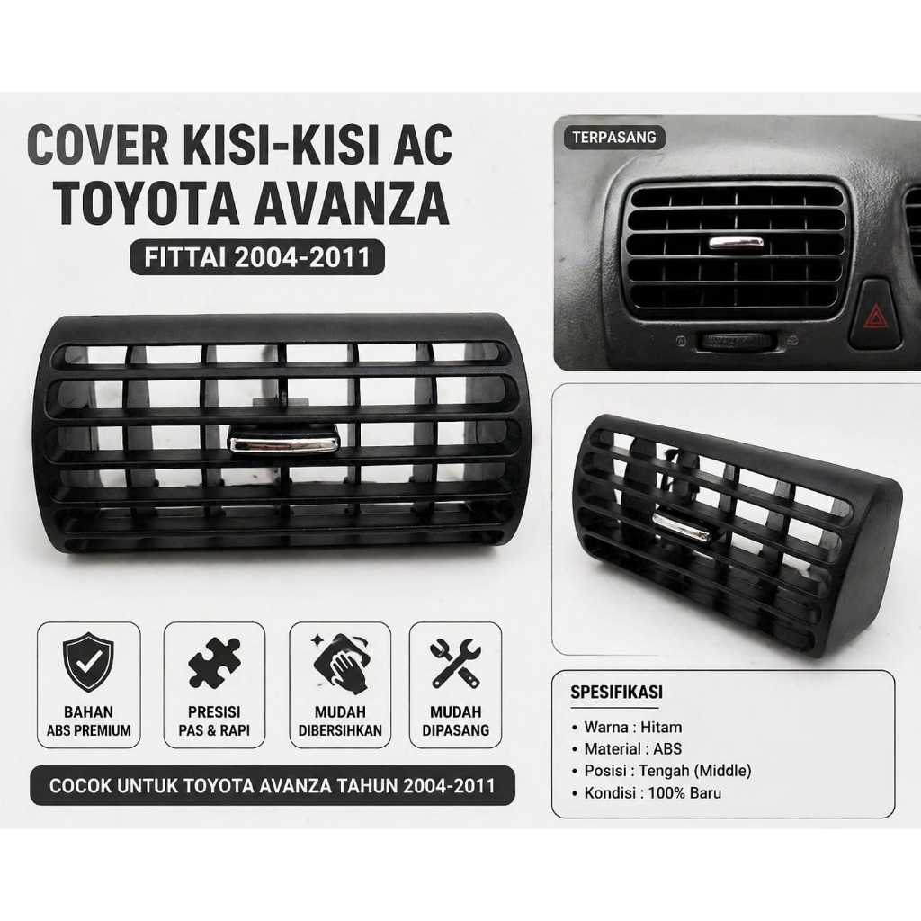 Kisi-Kisi AC depan tengah Avanza xenia 2004 - 2011 Upgrade tampilan interior mobil Anda dengan kisi-