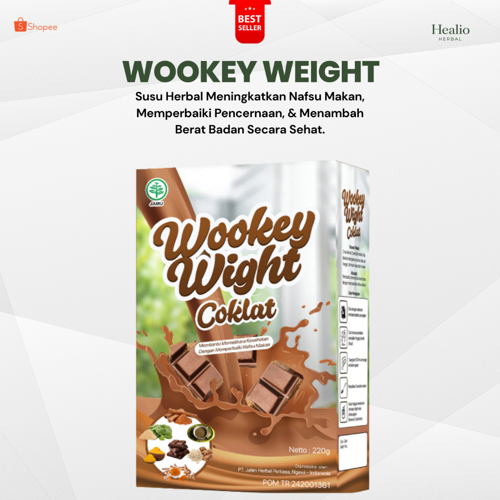 Wookey Wight Original Susu Gemuk Badan Wookey Weight Penambah Berat Badan