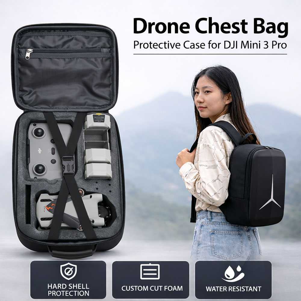 Tas Drone Chest Bag Protective Case for DJI Mini 3 Pro - UC31