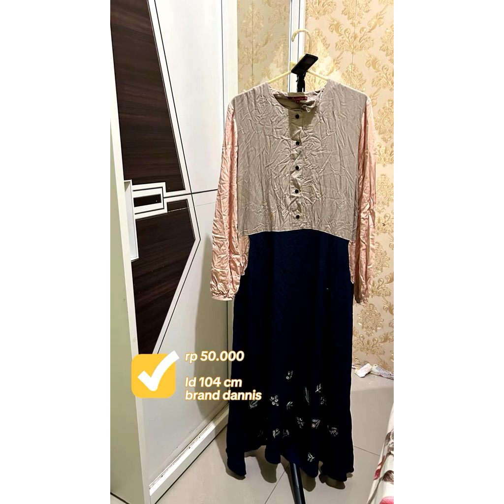 preloved gamis dannis abaya daniis