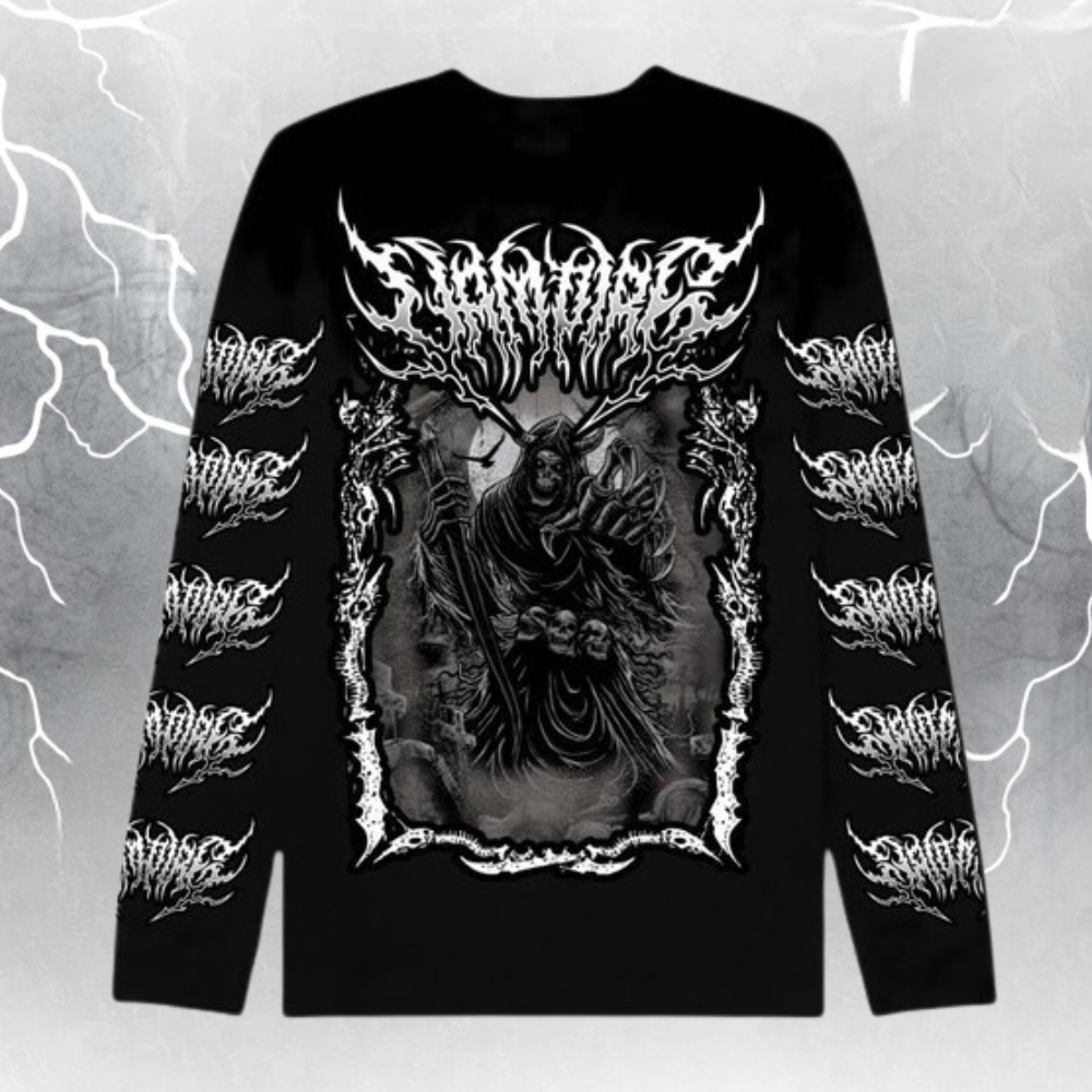 Promo Kaos Netral Vampire Kingdom Long Sleeve Hitam
