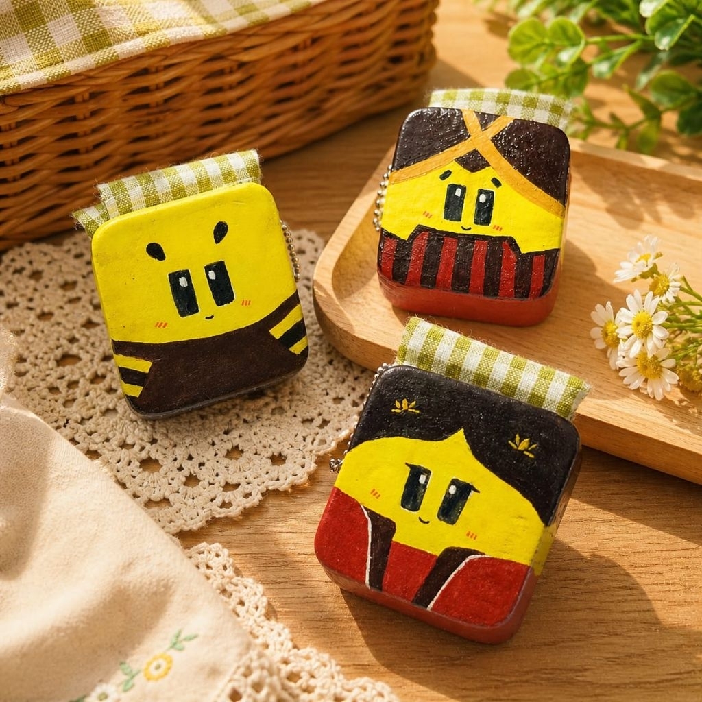 Beeswax Wrap Keychain