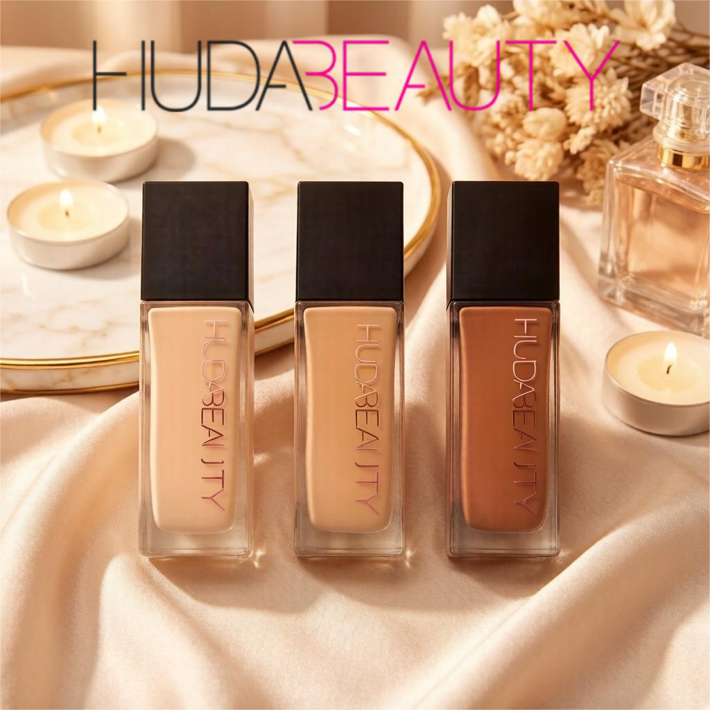 Huda Beauty Faux Filter Foundation 35ml Liquid Makeup Matte Glow Coverage Tinggi Anti Oksidasi