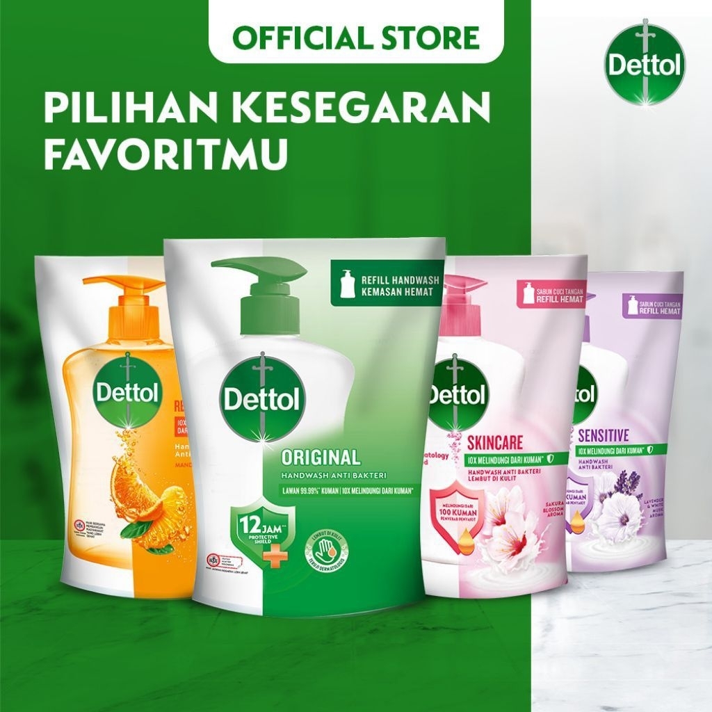 Sabun cuci tangam Cair Dettol Anti Bakteri 200ml - (74)