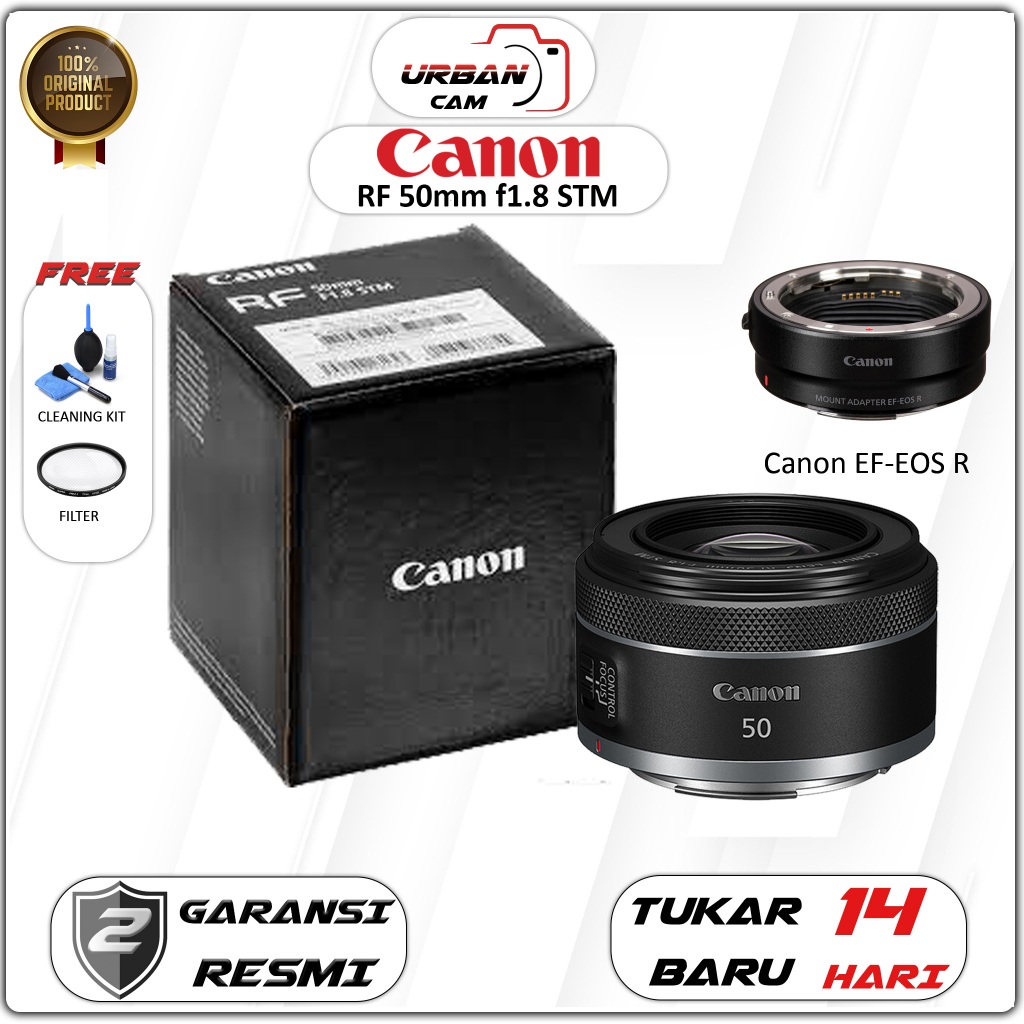 Canon RF 50mm f1.8 STM / Canon RF50mm f1.8 / Lensa Canon RF 50mm F1.8