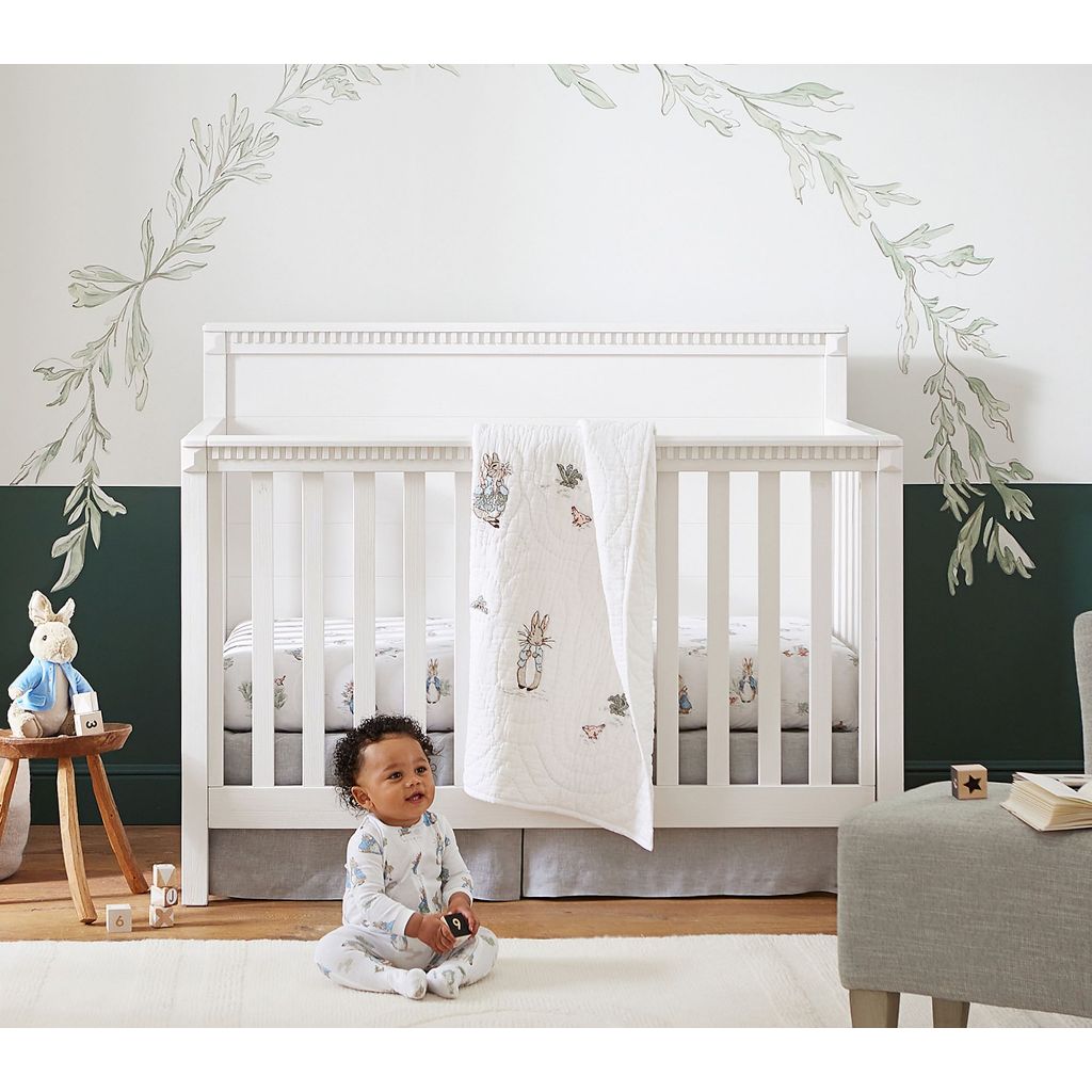 Peter Rabbit Baby Embroidered Quilt 120x150 cm Selimut Bayi