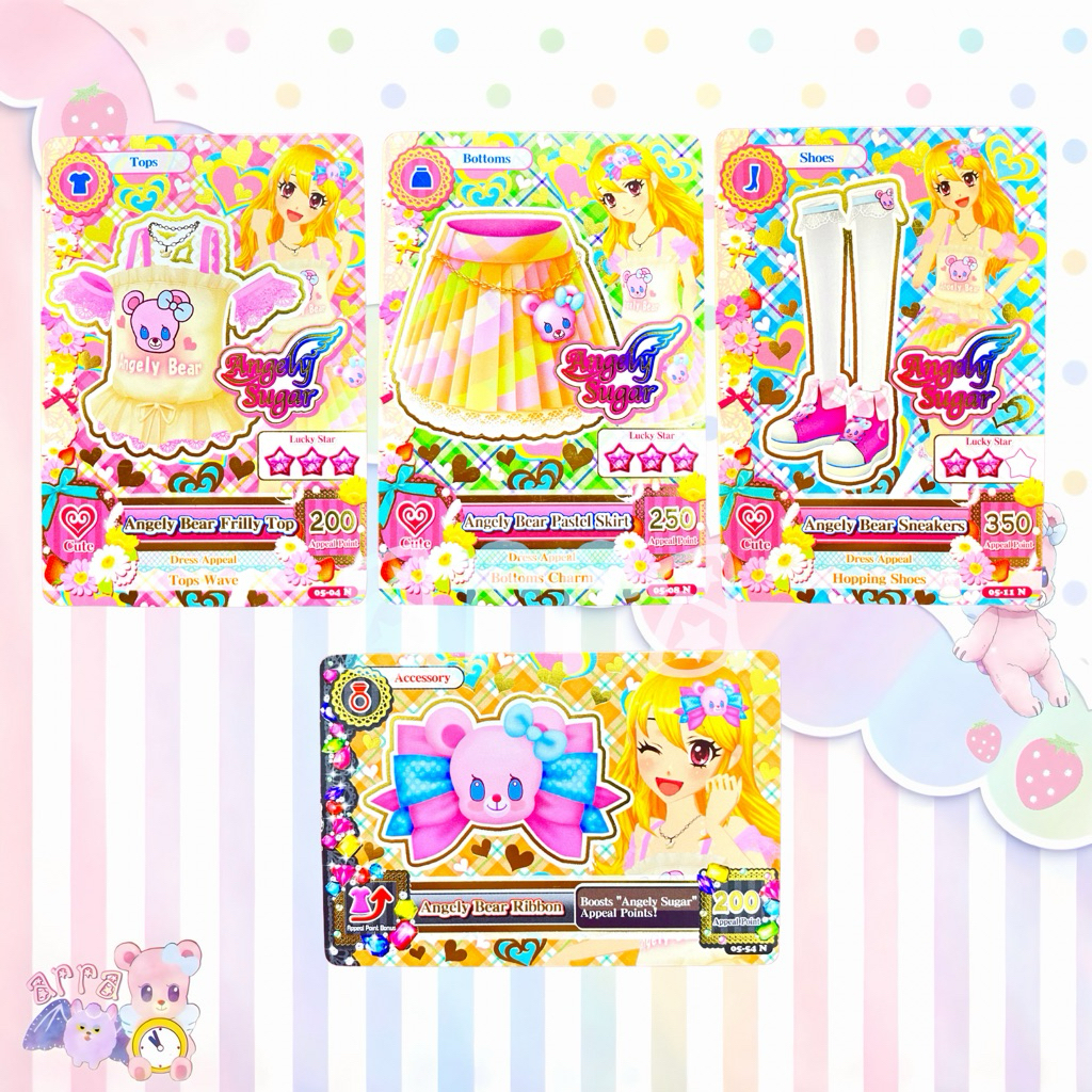 Aikatsu Card Angely Sugar Angely Bear Ichigo